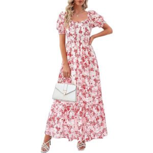 PRETTYGARDEN Women's Floral Boho Maxi Dresses