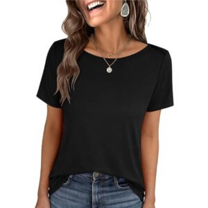 ANRABESS Womens Boat Neck Tops